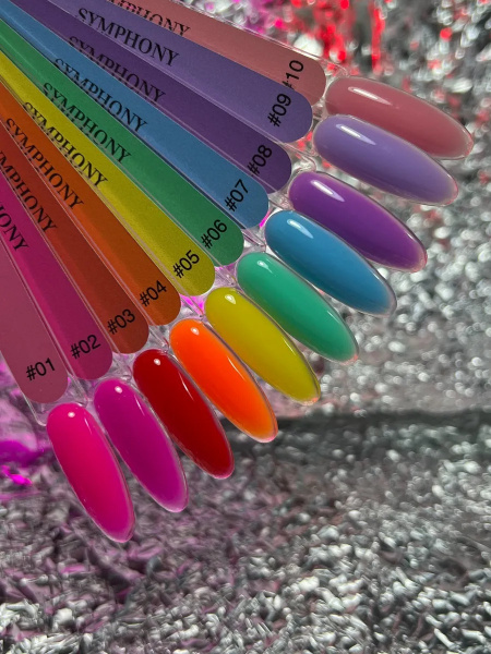 Гель камуфлирующий цветной для наращиванмя ногтей Simphony Sofiprofi Camouflage gel, 15 мл